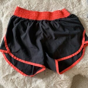 GRAY AND NEON TRACK SHORTS